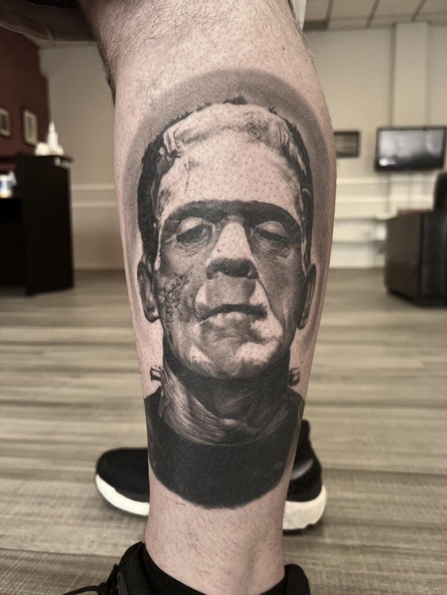 Black and grey tattoo