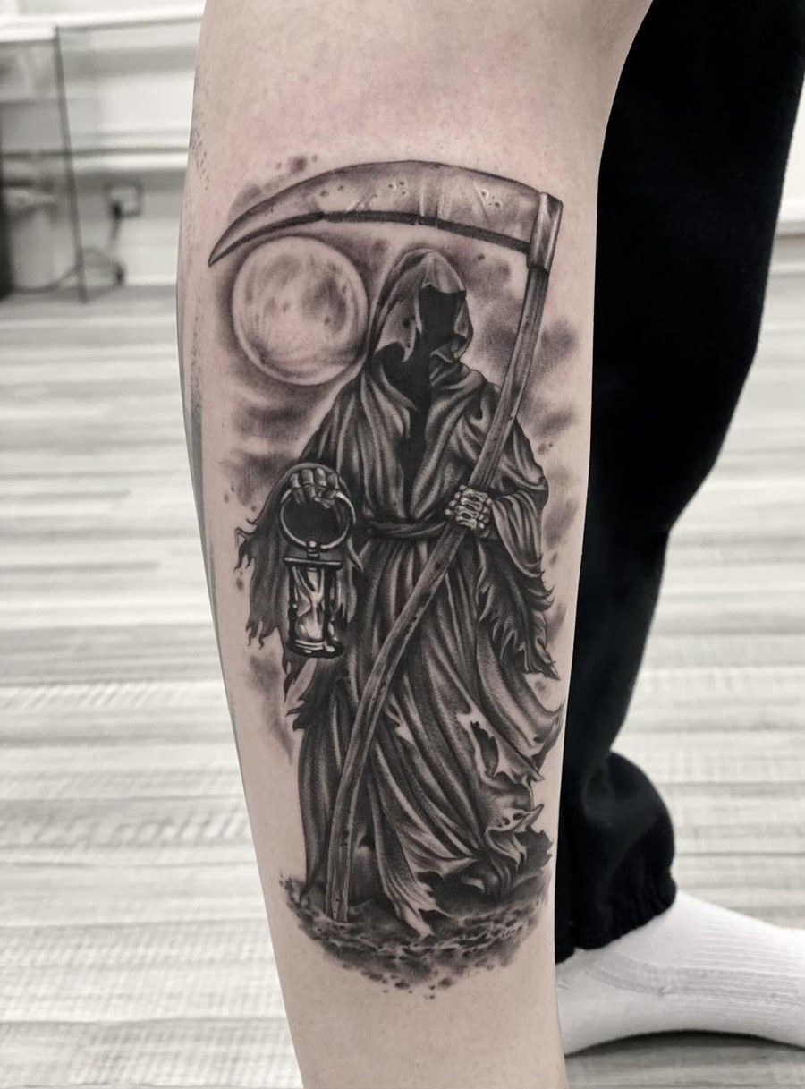 Black and grey tattoo